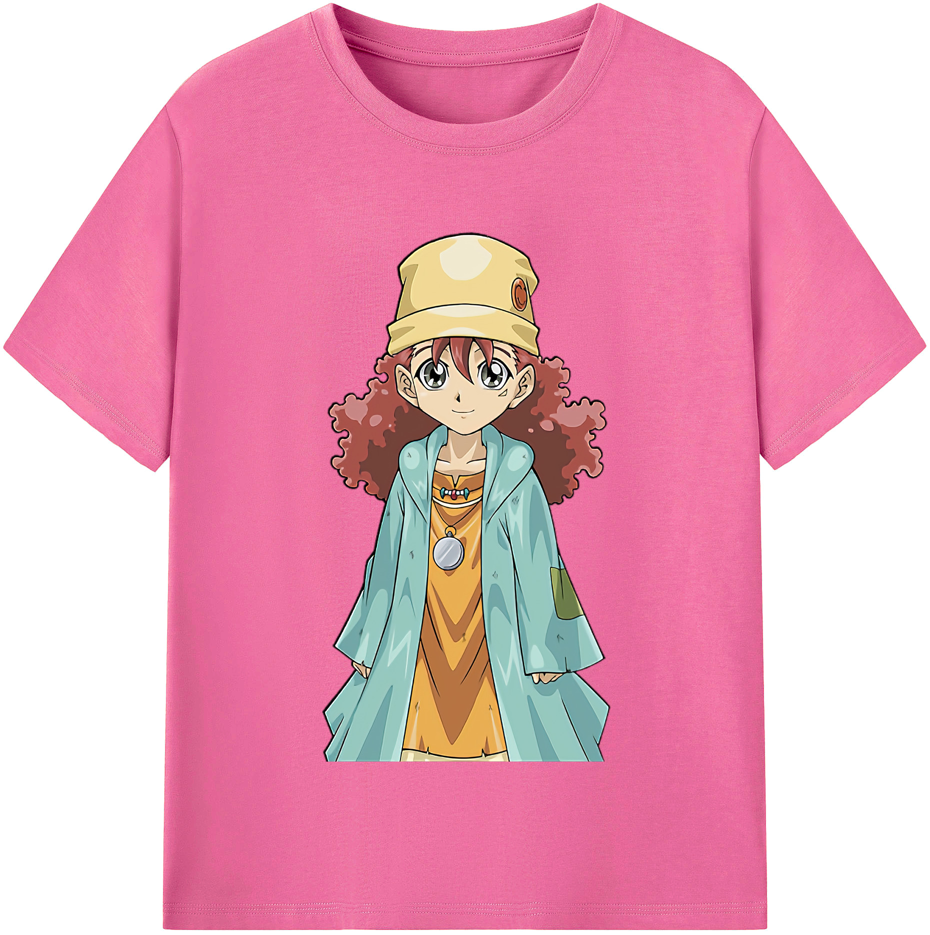 （画像用） 遊☆戯☆王 Yu-Gi-Oh! レディースカジュアルプリントTシャツ（綿100％）